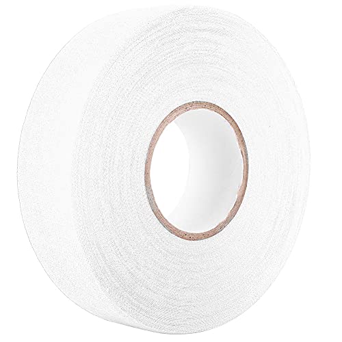 Haofy Sportsicherheit Badminton Pole Rod Pads Anti-Skid-Hockey-Stickbänder Breites Anwendungsband in Schwarz 2,5 X 2500 Cm (WHITE) von Haofy