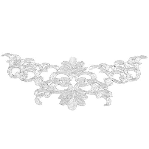 Haofy Sticked Patch DIY Clothing Decor, Nähen Bastelapparat Accessoires mit Goldenem Feng Wort, für Pagode Form Silber (Pagodenform Silber) von Haofy
