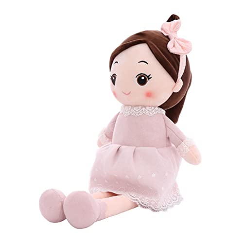 Haofy Süße Stoffpuppen, Weiches Plüschspielzeug für Mädchen 40 cm, Schöner Begleiter mit Exquisiten Details, Zum Kuscheln, Ideales für Dekoration (1) von Haofy