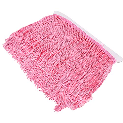 Hochfestige Fringe Quaste -Trimm mit 5,5 Zoll Breitem Polyester -Randverkleidung für DIY -Handwerksbühne Kleider 10yd Schwarzer Marineblau Golden Gelb Rosa Beige (#4) von Haofy