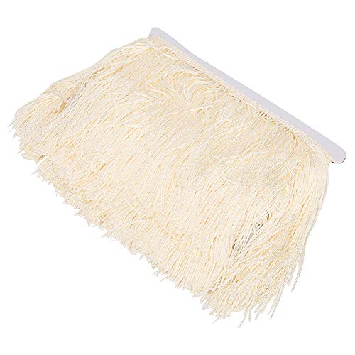 Hochfestige Fringe Quaste -Trimm mit 5,5 Zoll Breitem Polyester -Randverkleidung für DIY -Handwerksbühne Kleider 10yd Schwarzer Marineblau Golden Gelb Rosa Beige (#5) von Haofy