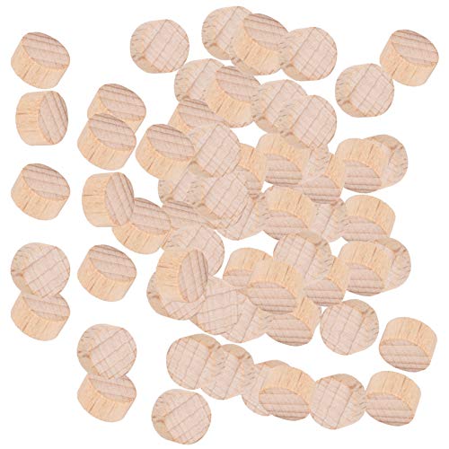 Holzscheiben Unvollendete Buche DIY Handwerk Runde Scheiben für Handgefertigte Schmuck und Dekorationen 300pc für Erwachsene und (1cm) von Haofy