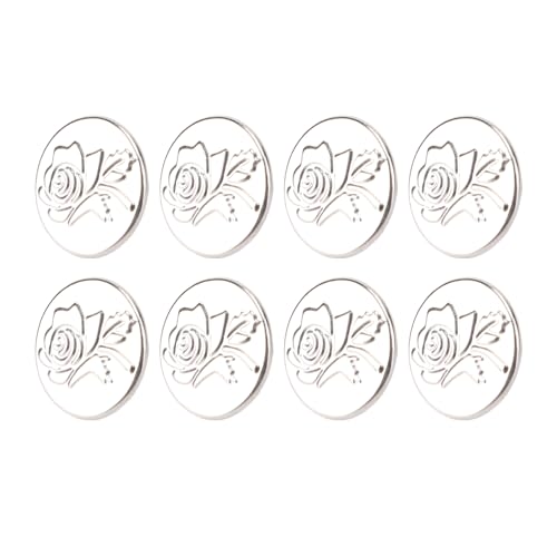 Hosen Schraub Knöpfe Gürtel Niet Knöpfe 17mm Edelstahl Rose Muster Vintage Style mit Gewindes Ch Raube für Hosen Jacken Gürtel Hosen Schraub Knöpfe Gürtel Niet Knöpfe 17mm Edelstahl Rose Muster Vintage Style mit Gewindes Ch Raube für Hosen Jacken Gürtel von Haofy