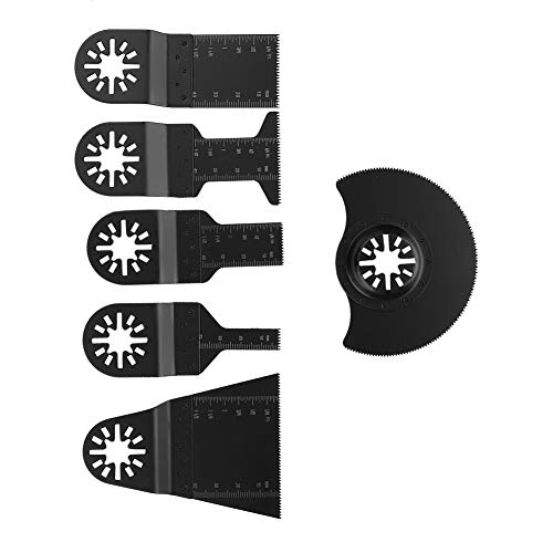 Multitool-Sägeblätter Zum Schneiden von Holz und Kunststoff – Oszillierende Multitool-Sägeblätter aus Kohlenstoffstahl – Ideal für Heimwerkerprojekte – 6-teiliges Multitool-Sägeblätter Zum Schneiden von Holz und Kunststoff – Oszillierende Multitool-Sägeblätter aus Kohlenstoffstahl – Ideal für Heimwerkerprojekte – 6-teiliges von Haofy