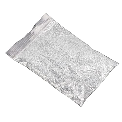 Nagel Glitzer Ultra Fein Glitzer 50g Glänzende Funkeln für Nagelkarte Gesicht Einfach Entfernung Make -up Glitzer (SILVER) von Haofy