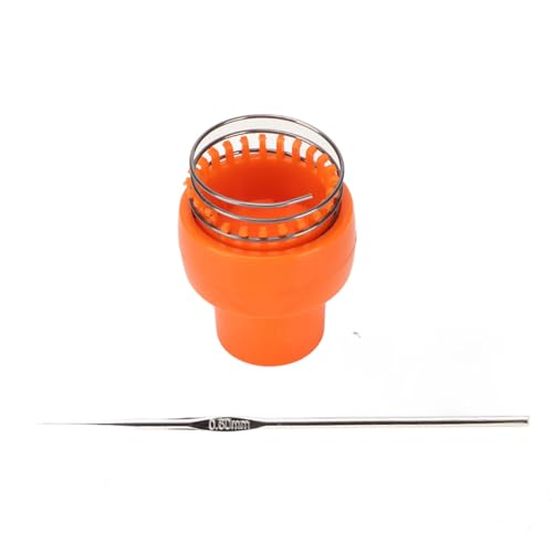 Orange Drahtgitter Herzgebrauchtes Häkelwerkzeug für Hutschal -Socken, Ideal Zur Verbesserung der Handaugenkoordination, Haushaltsgebrauch von Haofy