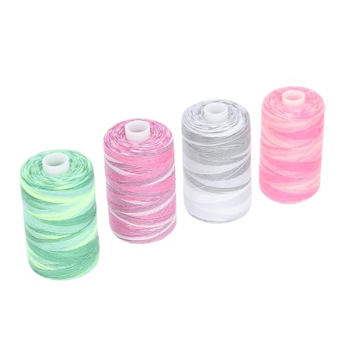 Polyester -Nähfaden -Kit, 1000 Yards Spulen 4 Farben Zum Nähmaschinenhandnähten, Handwerksstickprojekte, mit Mehreren Garnoptionen und Praktischen Designs Polyester -Nähfaden -Kit, 1000 Yards Spulen 4 Farben Zum Nähmaschinenhandnähten, Handwerksstickprojekte, mit Mehreren Garnoptionen und Praktischen Designs von Haofy
