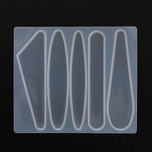 Silikonbarretteform, Metallhaarklammern mit Hoher Temperatur, Einfacher Freisetzung und Sauber, Langlebig, 2 Pack - -Zubehör für Handwerk, Modell A, Modell B (Typ 1) von Haofy