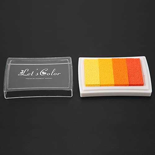 Tintenkissen Niedliche Farbstempelstempel Inkpad für Stempelstempel Sammelalbum, Sicheres Umweltfreundliches Material für -Fotoalbum, Grußkarten, Grußkarten (gelber Farbverlauf) von Haofy