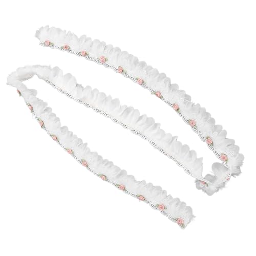 Weißes Spitzenband, 3D Blumenmuster Polyestergarn -Spitzenverkleidung Zum Nähen, Elegante 5,5 Cm Breite Mischungsmisch -Farbspitzenverkleidung Ist Ideal für Wohnkultur, Kleidung, Accessoires Weißes Spitzenband, 3D Blumenmuster Polyestergarn -Spitzenverkleidung Zum Nähen, Elegante 5,5 Cm Breite Mischungsmisch -Farbspitzenverkleidung Ist Ideal für Wohnkultur, Kleidung, Accessoires von Haofy