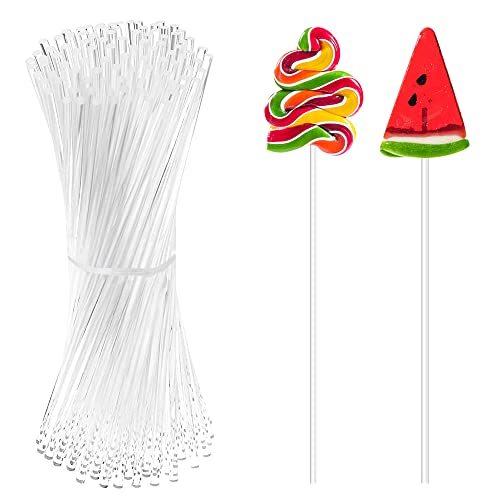 150 Stücke Acryl Lutscher Sticks, 15cm Transparent Wiederverwendbar Acryl Bonbon Sticks Rührstab für Herstellung Kekse Cupcake Toppers Dessert Schokolade von Haohai