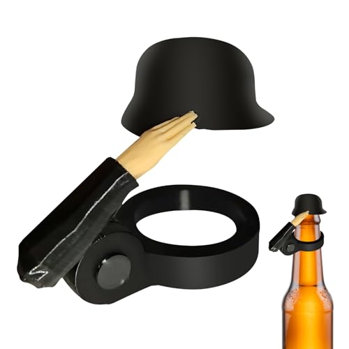 Haokelai Soldier Salute Bierflaschenhelm, Wiederverwendbar, Staubesdichtes Design, Dekorative Bierflaschenverschlüsse für Aktive Soldaten-Liebhaber Haokelai Soldier Salute Bierflaschenhelm, Wiederverwendbar, Staubesdichtes Design, Dekorative Bierflaschenverschlüsse für Aktive Soldaten-Liebhaber von Haokelai