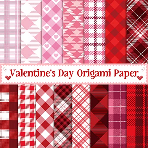 Haooryx 60Stück Valentinstag Origami Plaid Papier Rot Rosa Büffel Plaid Doppelseitig Kollektion Valentinstag Dekoratives Scrapbook Spezialpapier Kunsthandwerk Weihnachten Geburtstag Dekor Zubehör Haooryx 60Stück Valentinstag Origami Plaid Papier Rot Rosa Büffel Plaid Doppelseitig Kollektion Valentinstag Dekoratives Scrapbook Spezialpapier Kunsthandwerk Weihnachten Geburtstag Dekor Zubehör von Haooryx