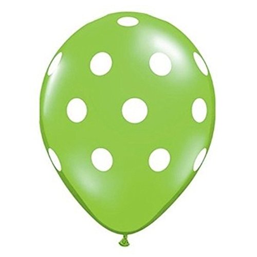 Haopeuk 20 Pc 12 Polka Dot Latex Ballon Alles Gute zum Geburtstag Baby Shower Hochzeit Bridal Spot (GrüN/Weiß) von Haopeuk