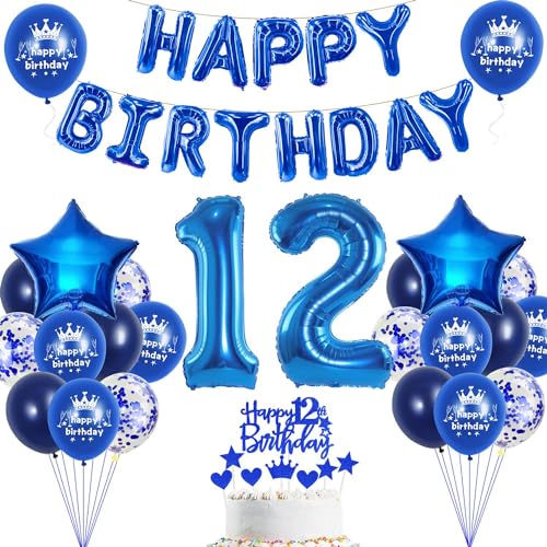 12. Geburtstag Dekoration Blau 12. Geburtstag Deko Junge Blau Tortendeko Geburtstag 12 Jahre Junge Party Deko Blau Luftballon 12 Geburtstag Blau 12 Geburtstag Mädchen Junge Ballon Marineblau 12. Geburtstag Dekoration Blau 12. Geburtstag Deko Junge Blau Tortendeko Geburtstag 12 Jahre Junge Party Deko Blau Luftballon 12 Geburtstag Blau 12 Geburtstag Mädchen Junge Ballon Marineblau von Haosell