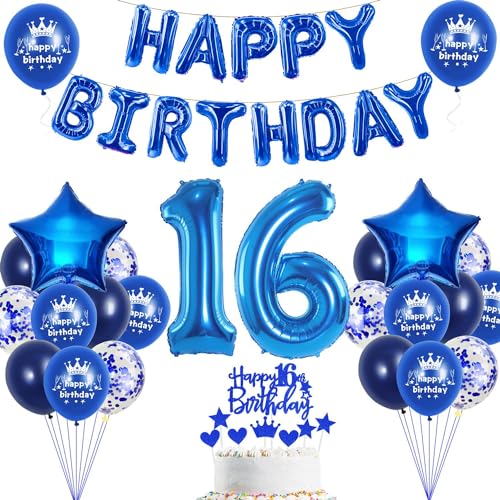 16. Geburtstag Dekoration Blau 16. Geburtstag Deko Junge Blau Tortendeko Geburtstag 16 Jahre Junge Party Deko Blau Luftballon 16 Geburtstag Blau 16 Geburtstag Mädchen Junge Ballon Marineblau 16. Geburtstag Dekoration Blau 16. Geburtstag Deko Junge Blau Tortendeko Geburtstag 16 Jahre Junge Party Deko Blau Luftballon 16 Geburtstag Blau 16 Geburtstag Mädchen Junge Ballon Marineblau von Haosell