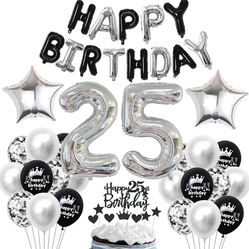 25 Geburtstag Deko Schwarzes Silber Deko 25. Geburtstag Mann Schwarz Tortendeko 25 Geburtstag Frau 25 Geburtstag Dekoration 25 Jahre Schwarz Silber Party Ballons 25. Geburtstag Schwarz Silber 25 Geburtstag Deko Schwarzes Silber Deko 25. Geburtstag Mann Schwarz Tortendeko 25 Geburtstag Frau 25 Geburtstag Dekoration 25 Jahre Schwarz Silber Party Ballons 25. Geburtstag Schwarz Silber von Haosell