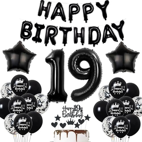 Deko 19. Geburtstag Junge Schwarz Tortendeko 19 Geburtstag Mädchen Luftballons 19. Geburtstag Schwarz Party Ballons 19 Geburtstag Dekoration Schwarz Geburtstagsdeko 19 Jahre Jungen Deko Schwarze Deko 19. Geburtstag Junge Schwarz Tortendeko 19 Geburtstag Mädchen Luftballons 19. Geburtstag Schwarz Party Ballons 19 Geburtstag Dekoration Schwarz Geburtstagsdeko 19 Jahre Jungen Deko Schwarze von Haosell