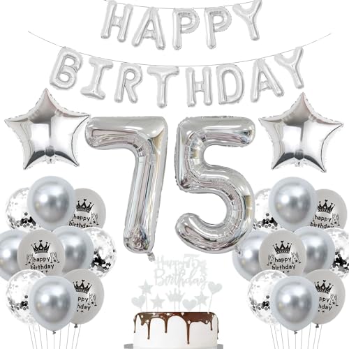 Deko 75. Geburtstag Mann Silber Luftballon 75 Jahre Silber Party Ballons 75 Geburtstag Dekoration 75 Geburtstags ballon Frau Luftballon 75. Geburtstag Silber 75 Jahre Party Deko Deko 75. Geburtstag Mann Silber Luftballon 75 Jahre Silber Party Ballons 75 Geburtstag Dekoration 75 Geburtstags ballon Frau Luftballon 75. Geburtstag Silber 75 Jahre Party Deko von Haosell