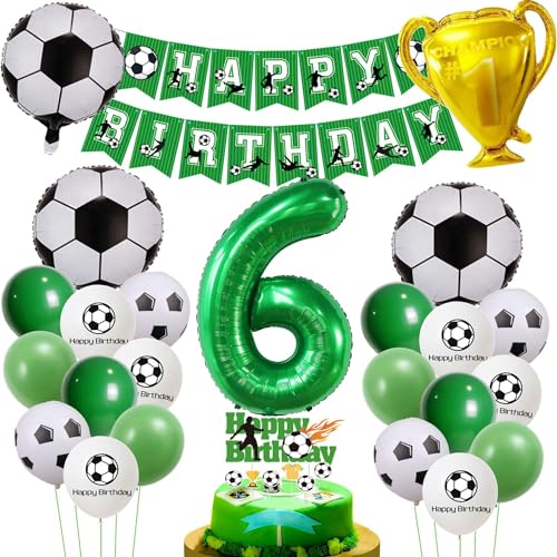 Fußball 6 Jahr Geburtstag Deko, Fussball Luftballon 6. Geburtstag Jungen, Grün 6 Ballon Fußball Deko, Geburtstagsdeko 6 Jahr Jungen, Luftballon 6 Junge Fußball, 6 Jahre Fußball Tortendeko Fußball 6 Jahr Geburtstag Deko, Fussball Luftballon 6. Geburtstag Jungen, Grün 6 Ballon Fußball Deko, Geburtstagsdeko 6 Jahr Jungen, Luftballon 6 Junge Fußball, 6 Jahre Fußball Tortendeko von Haosell