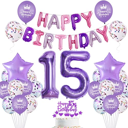 Lila 15 Geburtstag Deko Mädchen Luftballon 15. Geburtstag Mädchen Lila 15 Geburtstag Dekoration Lila Tortendeko Geburtstagsdeko 15 Jahre Lila 15. Geburtstag Party Deko Lila Ballon 15 Mädchen Lila 15 Geburtstag Deko Mädchen Luftballon 15. Geburtstag Mädchen Lila 15 Geburtstag Dekoration Lila Tortendeko Geburtstagsdeko 15 Jahre Lila 15. Geburtstag Party Deko Lila Ballon 15 Mädchen von Haosell