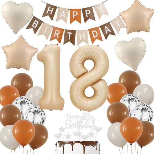 Luftballon 18 Geburtstag Creme, Luftballon 18 Geburtstag Nude, 18 Geburtstag Deko, 18 Geburtstag Mädchen Junge, Beige 18 Ballon Deko, 18. Geburtstag Dekorationen, Boho 18 Luftballon Beige Luftballon 18 Geburtstag Creme, Luftballon 18 Geburtstag Nude, 18 Geburtstag Deko, 18 Geburtstag Mädchen Junge, Beige 18 Ballon Deko, 18. Geburtstag Dekorationen, Boho 18 Luftballon Beige von Haosell