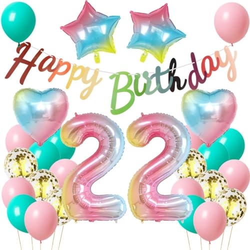 Luftballon 22. Geburtstag Frauen, Geburtstagsdeko 22 Jahr Rosa, Ballon 22. Geburtstag Frau, 22. Geburtstag Dekoration Regenboge, Geburtstagsdeko 22 Jahr Rosa, Frau 22 Deko Geburtstag Party Luftballon 22. Geburtstag Frauen, Geburtstagsdeko 22 Jahr Rosa, Ballon 22. Geburtstag Frau, 22. Geburtstag Dekoration Regenboge, Geburtstagsdeko 22 Jahr Rosa, Frau 22 Deko Geburtstag Party von Haosell