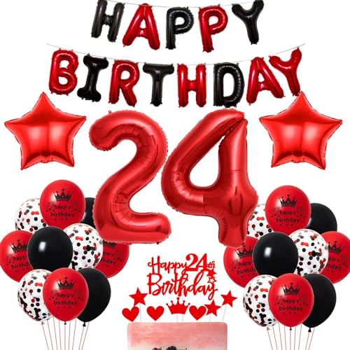 Luftballon 24 Frau Geburtstagsdeko Rot Schwarz 24. Geburtstag Deko Rot 24. Ballons Party Deko Frau 24 Jahre Geburtstagsdeko Rot Schwarz 24. Party Rot Tortendeko 24 Geburtstag Luftballon 24 Frau Geburtstagsdeko Rot Schwarz 24. Geburtstag Deko Rot 24. Ballons Party Deko Frau 24 Jahre Geburtstagsdeko Rot Schwarz 24. Party Rot Tortendeko 24 Geburtstag von Haosell