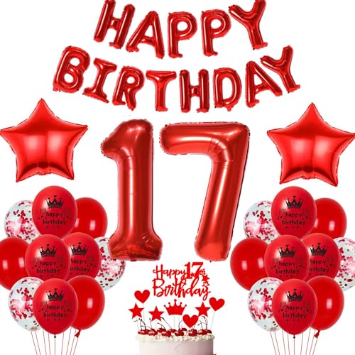 Rot 17. Geburtstag Deko Luftballon 17 Geburtstag Mädchen Rot 17. Ballons Party Deko Mädchen 17 Jahre Geburtstagsdeko Rot Ballon 17 Geburtstag Luftballons Mädchen Junge 17. Party Dekoration Rot Rot 17. Geburtstag Deko Luftballon 17 Geburtstag Mädchen Rot 17. Ballons Party Deko Mädchen 17 Jahre Geburtstagsdeko Rot Ballon 17 Geburtstag Luftballons Mädchen Junge 17. Party Dekoration Rot von Haosell
