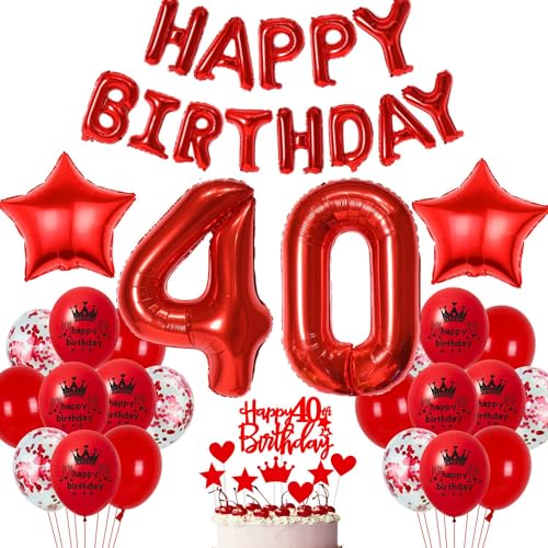 Rot 40. Geburtstag Deko Luftballon 40 Geburtstag Frau Rot 40. Ballons Party Deko Frau 40 Jahre Geburtstagsdeko Ballon 40 Luftballons Junge 40. Party Dekoration Rot Rot 40. Geburtstag Deko Luftballon 40 Geburtstag Frau Rot 40. Ballons Party Deko Frau 40 Jahre Geburtstagsdeko Ballon 40 Luftballons Junge 40. Party Dekoration Rot von Haosell