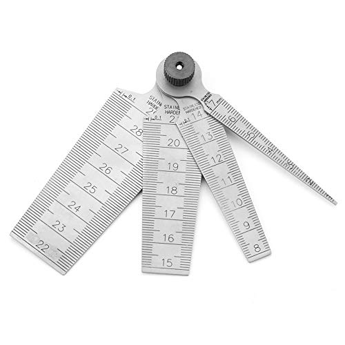 Haosie 0–29 mm Fühlerlehre, Edelstahl-Schweißen, Kegel-Fühler-Lineale, Messwerkzeug, zum Messen der Lochgröße Haosie 0–29 mm Fühlerlehre, Edelstahl-Schweißen, Kegel-Fühler-Lineale, Messwerkzeug, zum Messen der Lochgröße von Haosie