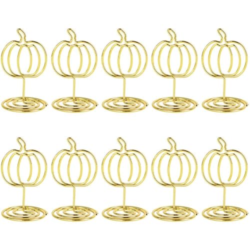 10 Stück Tischnummernhalter, Tischkartenhalter, Kürbisförmige Tischschilder, Bildfotohalter, Menü-memo-Clips Für Halloween, Thanksgiving, Tischdekoration 10 Stück Tischnummernhalter, Tischkartenhalter, Kürbisförmige Tischschilder, Bildfotohalter, Menü-memo-Clips Für Halloween, Thanksgiving, Tischdekoration von Haowul