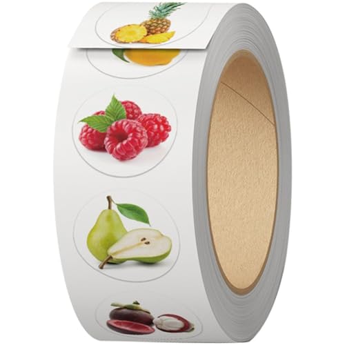 500 Stück Obst-aufkleber, Realistische Lebensmittel-aufkleber, Bunt, Wasserfest, Obst-aufkleber, Vinyl-aufkleber Für Heimwerker, Basteln, Zuhause, Klassenzimmer, Belohnungen, Grußkarten, Scrapbooking, von Haowul