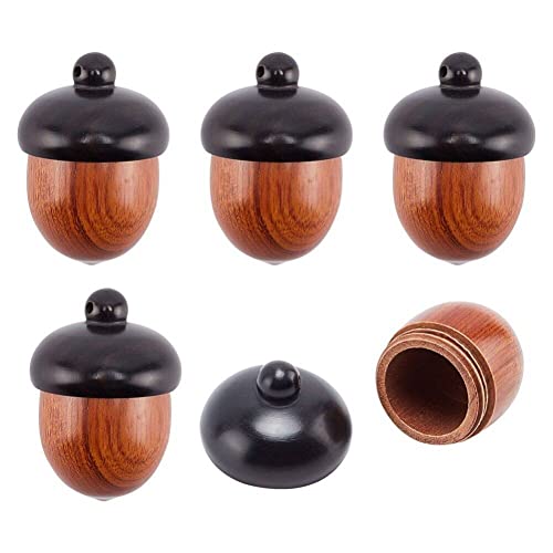 5pcs Natürliches Holz Eicheln Anhänger Unzählige Ebenholznusszauber Für Schmuck Herstellung Halskette Schlüsselbund DIY Basteldekoration Dekorationen 5pcs Natürliches Holz Eicheln Anhänger Unzählige Ebenholznusszauber Für Schmuck Herstellung Halskette Schlüsselbund DIY Basteldekoration Dekorationen von Haowul