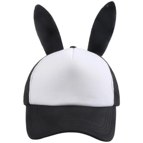 Baseballkappen, Süße Hasenohren, Kaninchen-Baseballkappe, Netzstoff, Unisex, Verstellbare Kappe Für Männer Und Frauen von Haowul