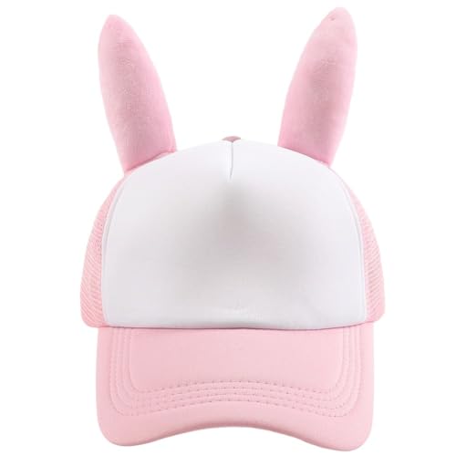 Baseballkappen, Süße Hasenohren, Kaninchen-Baseballkappe, Netzstoff, Unisex, Verstellbare Kappe Für Männer Und Frauen von Haowul
