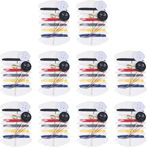 10pcs Set Mini Portable Sewing Kit Nadel -faden -taste Pin Travel Haushaltswerkzeuge Handnähtasche Für Reisebotte Hotel Suppliesh von Haowul