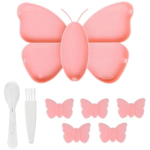Haowul Diamant-malerei-zubehör, Tablett-Organizer-Sets, 5 Gitter, Schmetterlingsform, Bohrer-tablett, Diamant-malwerkzeuge, Nagelkunst, Perlenplatten, Kreuzstich-Werkzeuge Haowul Diamant-malerei-zubehör, Tablett-Organizer-Sets, 5 Gitter, Schmetterlingsform, Bohrer-tablett, Diamant-malwerkzeuge, Nagelkunst, Perlenplatten, Kreuzstich-Werkzeuge von Haowul