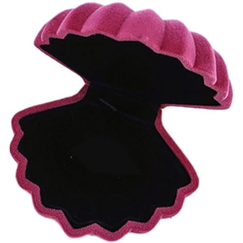 Haowul Muschel-schmuckschatulle, Ohrring-ausstellungsbox, Schmuck-Organizer, Aufbewahrungsbox, Reise-schmuck-Ring-geschenkboxen, Halskette-Ring-Halter, Damenringe, Flanell-Accessoires, Box Haowul Muschel-schmuckschatulle, Ohrring-ausstellungsbox, Schmuck-Organizer, Aufbewahrungsbox, Reise-schmuck-Ring-geschenkboxen, Halskette-Ring-Halter, Damenringe, Flanell-Accessoires, Box von Haowul