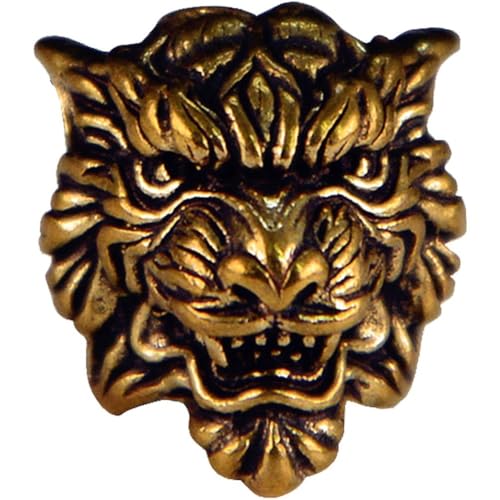 Messing Tigerkopf Messer Lanyard Perlen Für Herren, Paracord Perlen Charms Anhänger, Metall DIY Handwerk Armband Zubehör Messing Tigerkopf Messer Lanyard Perlen Für Herren, Paracord Perlen Charms Anhänger, Metall DIY Handwerk Armband Zubehör von Haowul