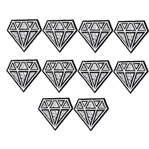 Rhinestone Dekorative Patches 10 Stücke Bling Diamanten Eisen Auf Reparatur Patches Eisen Auf Applikationen Für Diy Kleidung Hut von Haowul