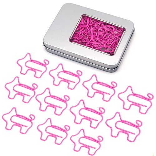 Haowuliao 60 Pink Pig Büroklammern Lesezeichen Schwein Bürobedarf Großpackung Geschenke für Frauen Haowuliao 60 Pink Pig Büroklammern Lesezeichen Schwein Bürobedarf Großpackung Geschenke für Frauen von Haowuliao