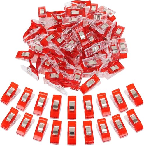 Haoyaru 200 Stück Nähklammern für Stoffe und Quilten, farbiger Nähstoff, klein zum Quilten, Nähklammern zum Binden, Nähzubehör Haoyaru 200 Stück Nähklammern für Stoffe und Quilten, farbiger Nähstoff, klein zum Quilten, Nähklammern zum Binden, Nähzubehör von Haoyaru