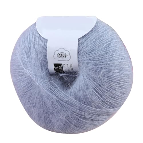 Haoyull Mohair-Garn, weiches Strickwolle, Garn, Häkelgarn, Zubehör für Pulloverherstellung, Verarbeitung von Haoyull