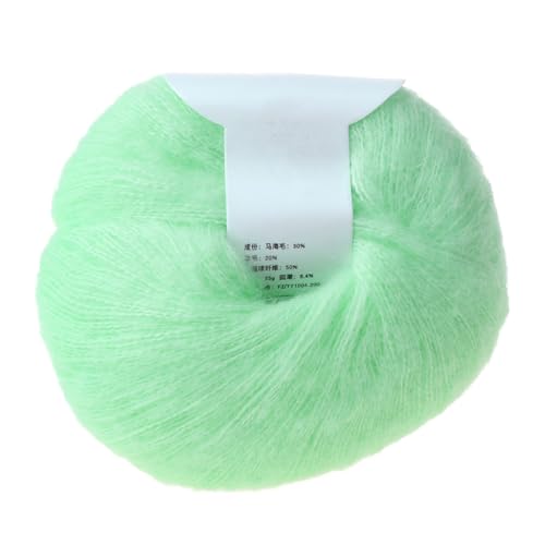Haoyull Mohair-Garn, weiches Strickwolle, Garn, Häkelgarn, Zubehör für Pulloverherstellung, Verarbeitung von Haoyull