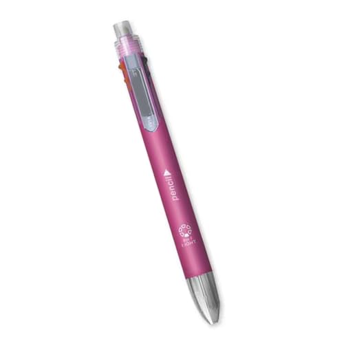 Haoyull Multifunktionaler Kugelschreiber mit Druckbleistift, 5 Farben-in-1-Kugelschreiber, einziehbarer Kugelschreiber für Schüler von Haoyull