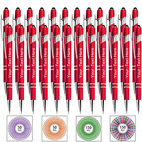 Bis Zu 500 Kugelschreiber Personalisiert Benutzerdefinierter Metall Stift Gravierte Laser-Kugelschreiber Individuelle Stifte Mit Namen Einziehbar FüR Frauen MäNner Hochzeit von Hapelf
