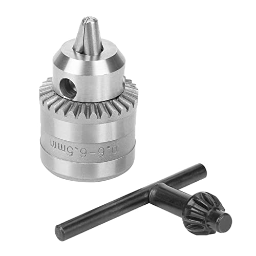 0,6-6,5mm Bohrfutter mit Schlüssel, Elektrisches Bohrfutter mit Mini Schlüssel für Elektrische Bohrmaschinen(0,6–6 mm [B10]) von Hapivida