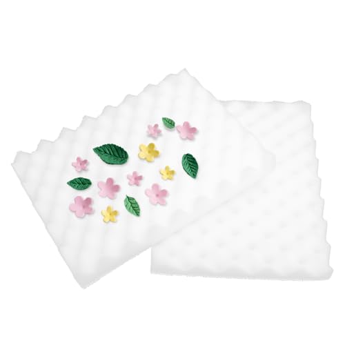 2 Stück Fondant Schaumstoff Pads, Gewellte Schwammmatte Zuckerblumen Trocknungs Modellierschaum Tablett Form Schwamm Pad Sugarcraft Modellierpad für Kuchendekorationswerkzeuge 2 Stück Fondant Schaumstoff Pads, Gewellte Schwammmatte Zuckerblumen Trocknungs Modellierschaum Tablett Form Schwamm Pad Sugarcraft Modellierpad für Kuchendekorationswerkzeuge von Hapivida