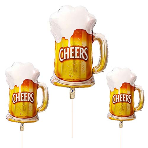 3pcs Bier Tasse thematische Party Folienballons, Bier Cup Jubel Ballon Dekorationen für Weltmeisterschaft Euro Fußballspiel Halloween Weihnachtsfeier 3pcs Bier Tasse thematische Party Folienballons, Bier Cup Jubel Ballon Dekorationen für Weltmeisterschaft Euro Fußballspiel Halloween Weihnachtsfeier von Hapivida